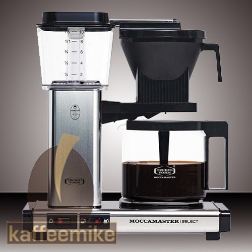 Moccamaster KBG 741 Select Aluminium poliert Filterkaffeemaschine mit Glaskanne