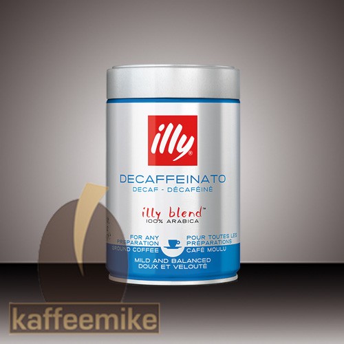 Illy Kaffee Espresso - entkoffeiniert Decaffeinato, 250g gemahle