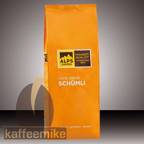Alps Coffee Crema Schuemli Espresso Kaffee - 1000g Bohnen